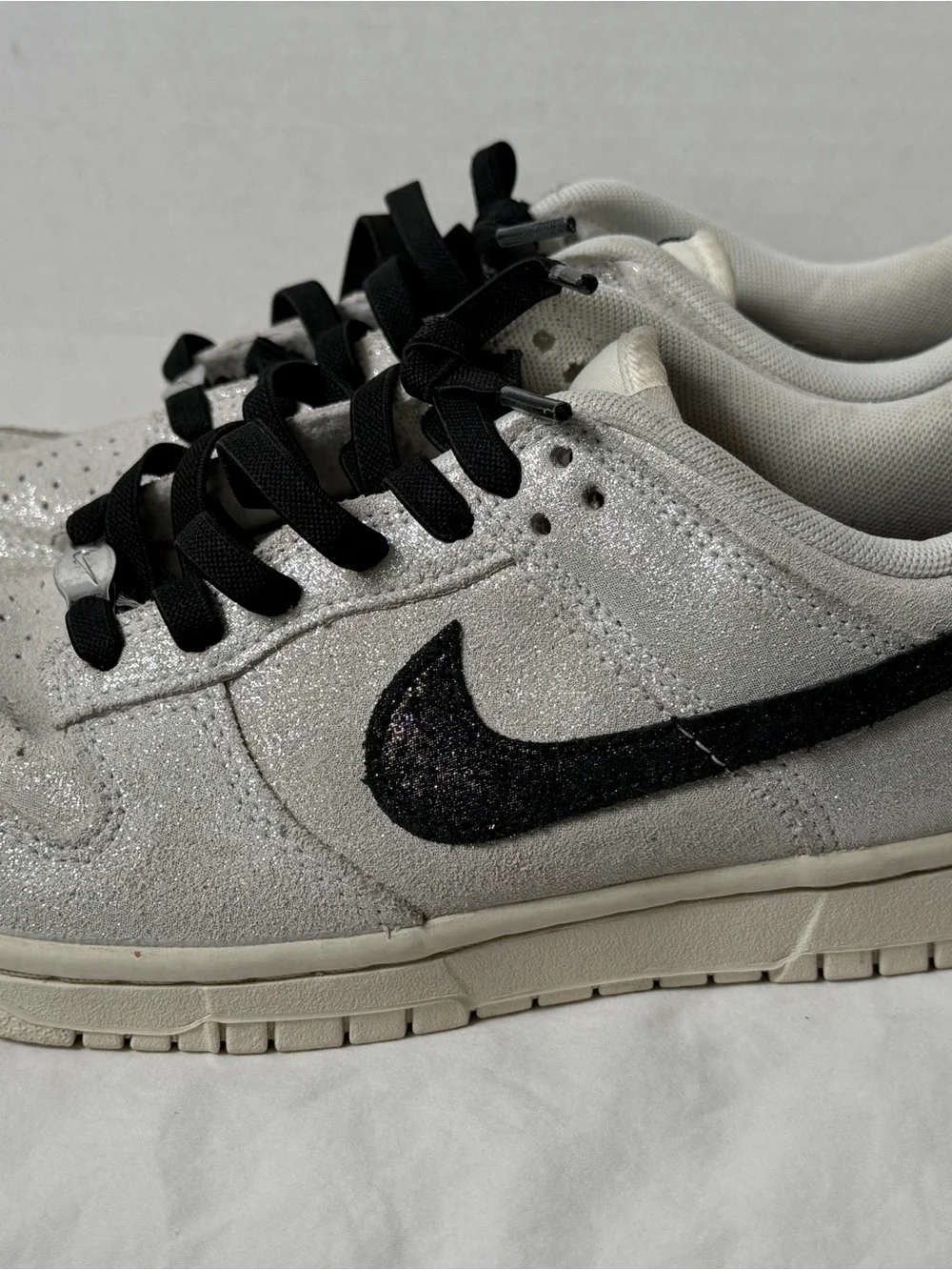 Nike Women's Dunk Low SE 'White Glittery Suede'